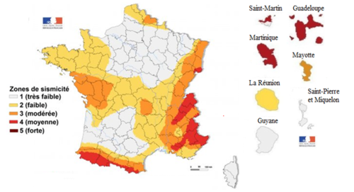 Carte zonage sismique france et outre mer.png