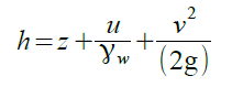 Fichier:Equation bernouilli charge hydraulique.bmp