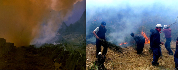 Incendie forestier, site archéologique Aguas Calientes.bmp